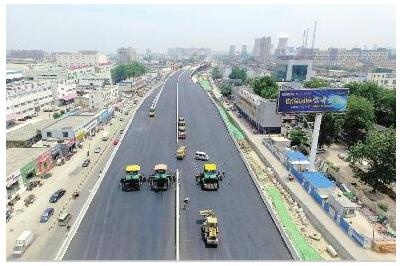 济南工业北路快速路首段道路月底提前放行