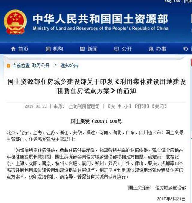 租房政策